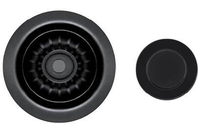 ELLECI - ASP13002BK (PUSH-CONTROL POP UP) automata dugókiemelő egymedencés mosogatóhoz fekete - A készlet erejéig rendelhető!