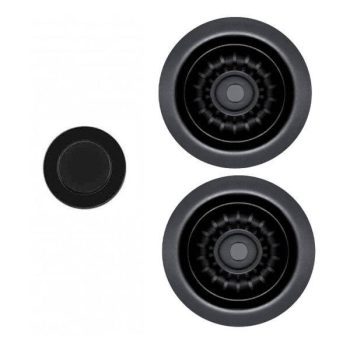   ELLECI - ASP23002BK (PUSH-CONTROL POP-UP) automata dugókiemelő kétmedencés mosogatóhoz fekete - A készlet erejéig rendelhető!