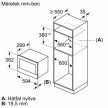 Bosch MIKROHULLÁMÚ SÜTŐ BEÉPÍTHETŐ BFL7221B1