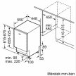 Bosch MOSOGATÓGÉP BEÉPÍTHETŐ 10 TERÍTÉK INTEGRÁLT SPV4EMX17E