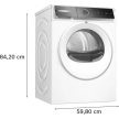Bosch SZÁRÍTÓGÉP HŐSZIVATTYÚS KONDENZÁCIÓS 9KG WRB247CEBY