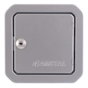 SZIGETELT KÉMÉNYAJTÓ EZÜST 140x140