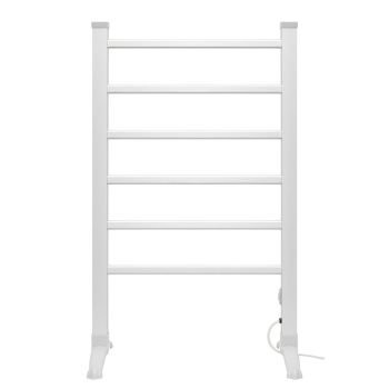   Home FTW22 Fűtött, elektromos ruhaszárító, 90 W, alumínium, szabadon álló kivitel, 50 °C állandó hőmérséklet, vízálló kapcsoló, IPX2