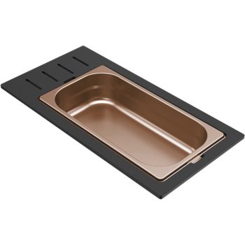   ELLECI - Tároló edény egyrészes gourmet 433 HPL kerettel - Bronz