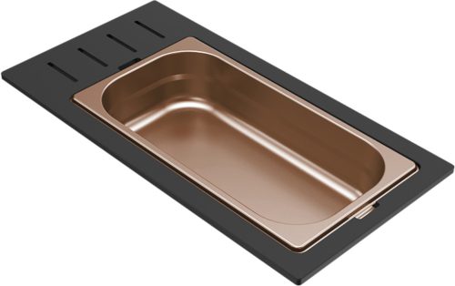 ELLECI - Tároló edény egyrészes gourmet 433 HPL kerettel - Bronz