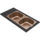 ELLECI- Tároló edény háromrészes gourmet 433 bronz HPL kerettel  