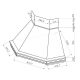 Kdesign - Páraelszívó CLASSICA SAROK 105 T500 - Fehér