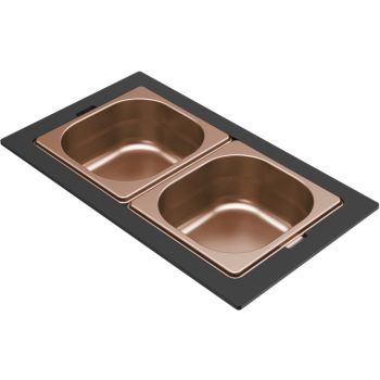   ELLECI - Tároló edény kétrészes gourmet 366 HPL kerettel - Bronz