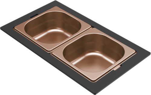 ELLECI - Tároló edény kétrészes gourmet 366 HPL kerettel - Bronz