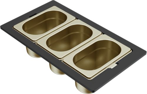 ELLECI - KF033100GD Gourmet szett 1/9 BEST arany - A készlet erejéig rendelhető!