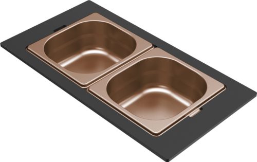 ELLECI - Tároló edény kétrészes gourmet 418 HPL kerettel - Bronz