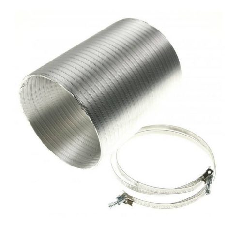 Elica - Flexibilis (félmerev) ALU cső + 2 db bilincs ø150, hossz: 750 mm