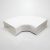 Elica - Lapos csatorna sarok - vízszintes 227x94 mm