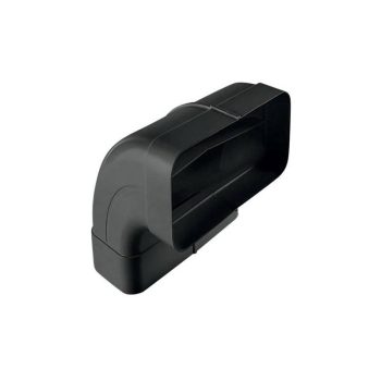 Elica - Lapos csatorna sarok - függőleges fekete 227x94 mm