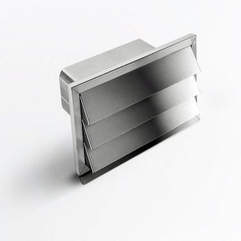   Elica - Gravitációs zsalu csatornához inox 290x160 mm, belső méret: 216x82 mm
