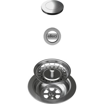   ELLECI - STANDARD OPEN UP automata dugókiemelő egymedencés mosogatókhoz - inox