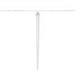 HOME KJL288 jégcsap fényfüzér, 3,5m hosszú, 288db hidegfehér SMD LED, 8db jégcsap/36db LED, hálózati adapter, kül- és beltéri kivitel
