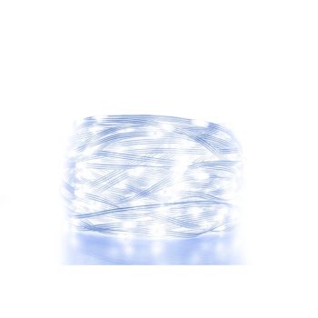   HOME KKL512DWH DOT LED-es fényfüzér, 500db hidegfehér LED, 35m hosszú, 8+4 funkció, átlátszó vezeték, adapteres tápellátás, kül- és beltéri kivitel