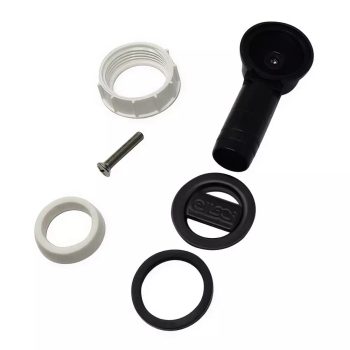 ELLECI - Túlfolyó készlet kerek Fekete