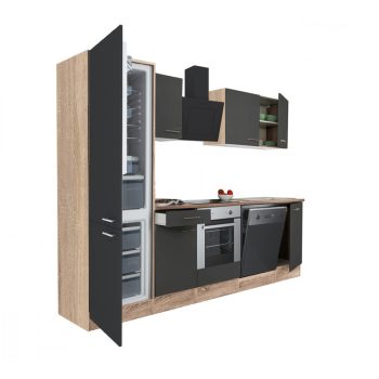   Yorki 280 konyhabútor alsó sütős, alulfagyasztós hűtős kivitelben