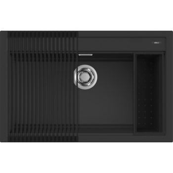   ELLECI - Mosogatótálca Best 130 Workstation Szett G40 Nero - Kifutó termék!