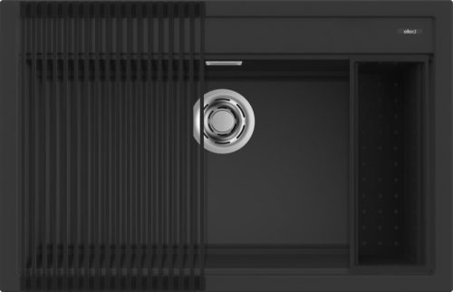 ELLECI - Mosogatótálca Best 130 Workstation Szett G40 Nero - Kifutó termék!