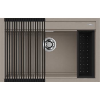   ELLECI - Mosogatótálca Best 130 Workstation Szett G43 Tortora - Kifutó termék!