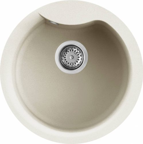 ELLECI - Gránit mosogatótálca Ego ROUND G62 Bianco Antico