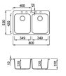 ELLECI - Mosogatótálca Fox 340 G68 bianco