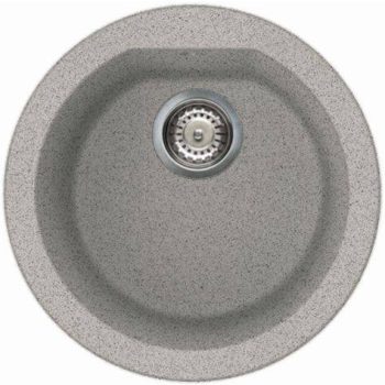   ELLECI - Gránit mosogatótálca Fox ROUND G55 grigio Pietra - Kifutó termék!