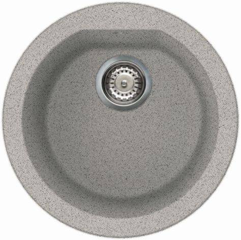 ELLECI - Gránit mosogatótálca Fox ROUND G55 grigio Pietra - Kifutó termék!