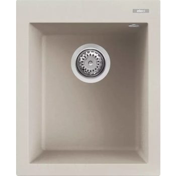   ELLECI - Gránit mosogatótálca Quadra 100 UM G39 Bianco soft munkalap alá szerelhető