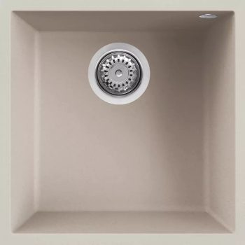   ELLECI - Gránit mosogatótálca Quadra 102 UM G39 Bianco soft munkalap alá szerelhető