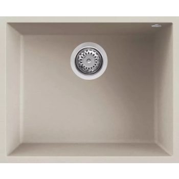  ELLECI - Gránit mosogatótálca Quadra 105 UM G39 Bianco soft munkalap alá szerelhető