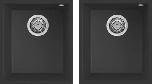 ELLECI - Mosogatótálca Quadra 200 G40 nero munkalap alá szerelhető