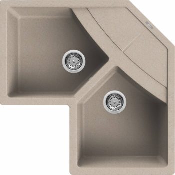   ELLECI - Gránit mosogatótálca Unico CORNER sarok G51 Avena