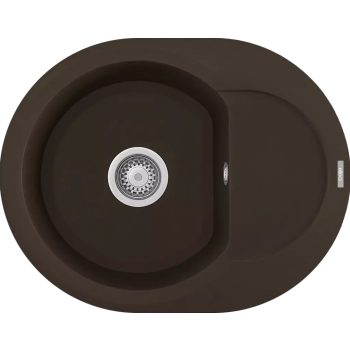 ELLECI - Gránit mosogatótálca Easy ROUND 600 G78 Espresso