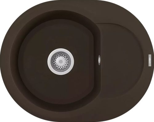 ELLECI - Gránit mosogatótálca Easy ROUND 600 G78 Espresso