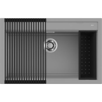   ELLECI - Mosogatótálca Best 130 Workstation Szett K97 Light Grey - A készlet erejéig rendelhető!