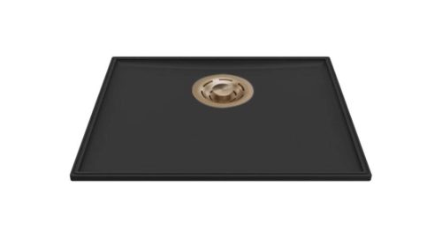 ELLECI- Mosogatótálca Essenza 50 46,2x38,2 Keratek 1 m. K86 Black arany tartozékokkal