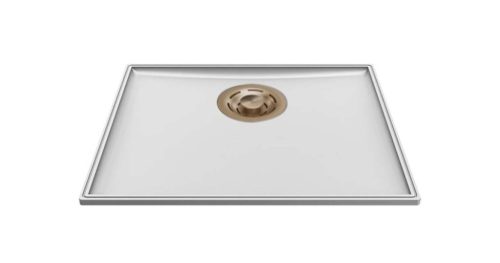 ELLECI- Mosogatótálca Essenza 50 46,2x38,2 Keratek 1 m. K96 White arany tartozékokkal