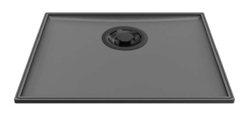 ELLECI- Mosogatótálca Essenza 50 46,2x38,2 Keratek K99 Dark Grey fekete tartozékokkal