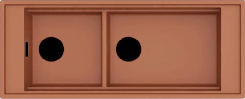 ELLECI- Mosogatótálca Mixology 590 1140x392 Keratek K83 Clay fekete tartozékokkal