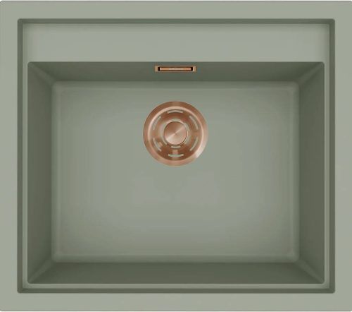 ELLECI - Mosogatótálca Sintesi 105 Keratek K82 Sage Green bronz tartozékokkal