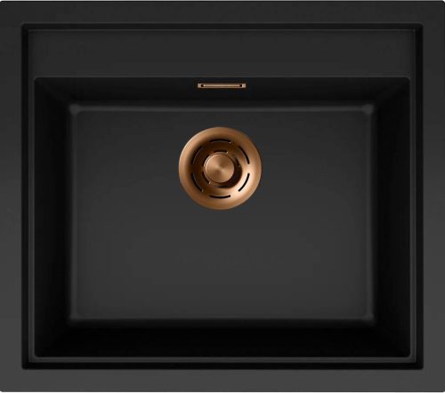 ELLECI- Mosogatótálca Sintesi 105 Keratek K86 Black bronz tartozékokkal