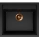 ELLECI- Mosogatótálca Sintesi 105 Keratek K86 Black bronz tartozékokkal