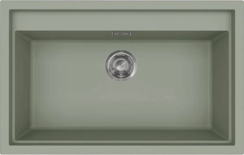 ELLECI- Mosogatótálca Sintesi 130 Keratek K82 Sage Green inox tartozékokkal
