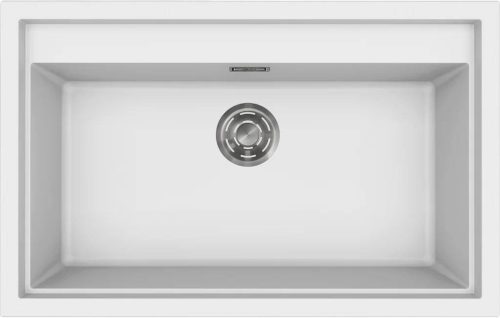 ELLECI- Mosogatótálca Sintesi 130 Keratek K96 White inox tartozékokkal