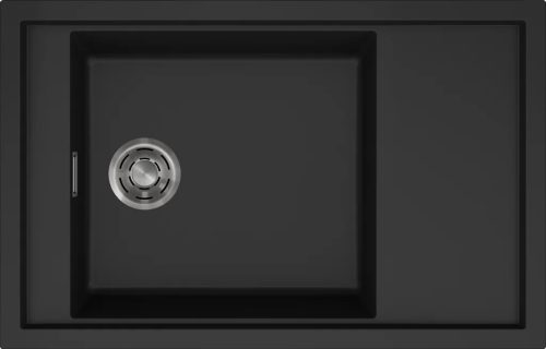 ELLECI- Mosogatótálca Sintesi 305 Keratek K86 Black inox tartozékokkal