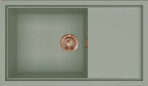 ELLECI- Mosogatótálca Sintesi 410 Keratek K82 Sage Green bronz tartozékokkal